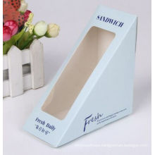 Paper Cake/Sandwich Packing Box with Window